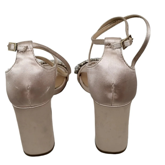 Jewel Badgley Mischka Penny Crystal Embellished Block Heel - Picture 4 of 6